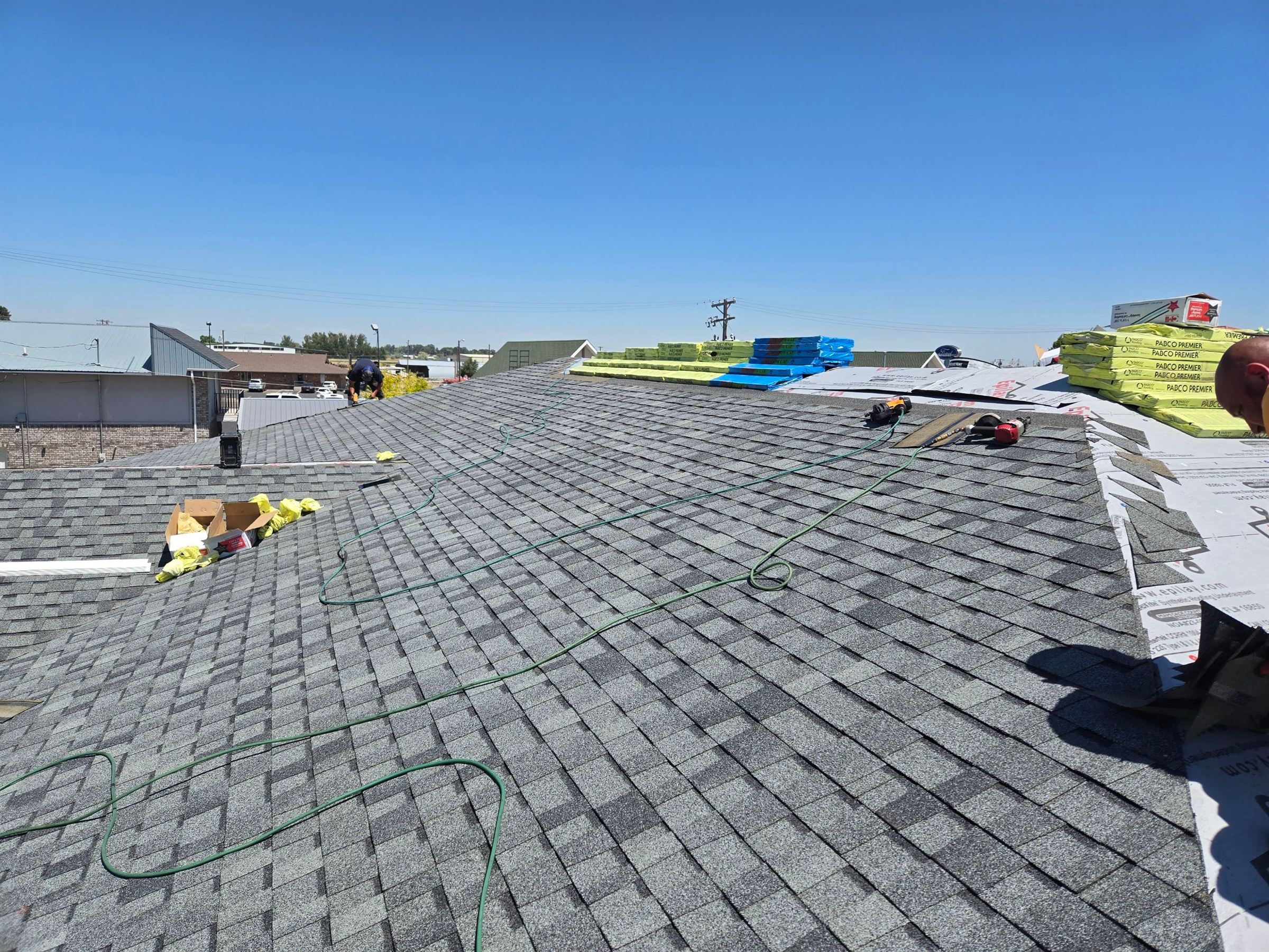 Commercial roofing project