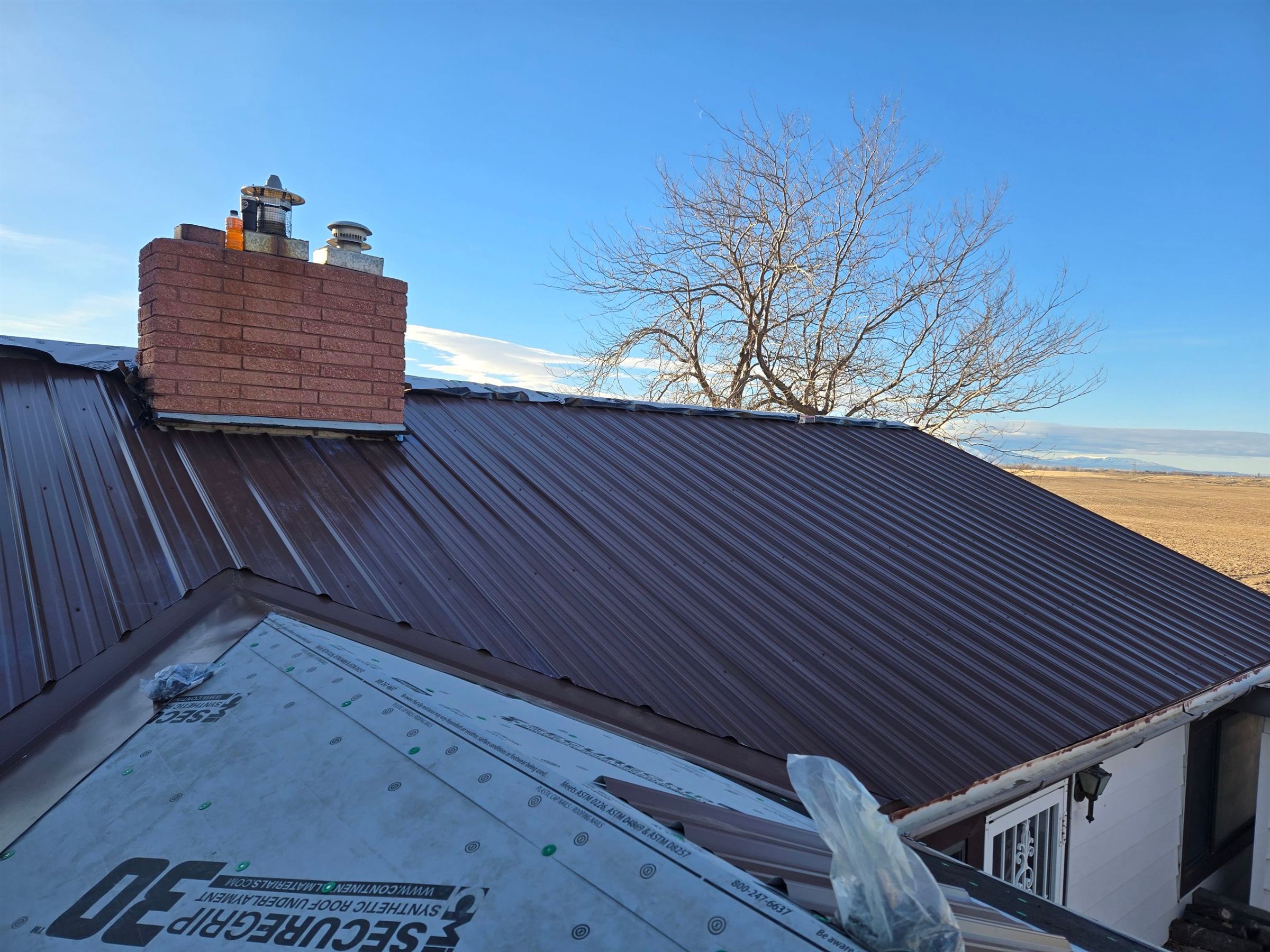 Roof coating application