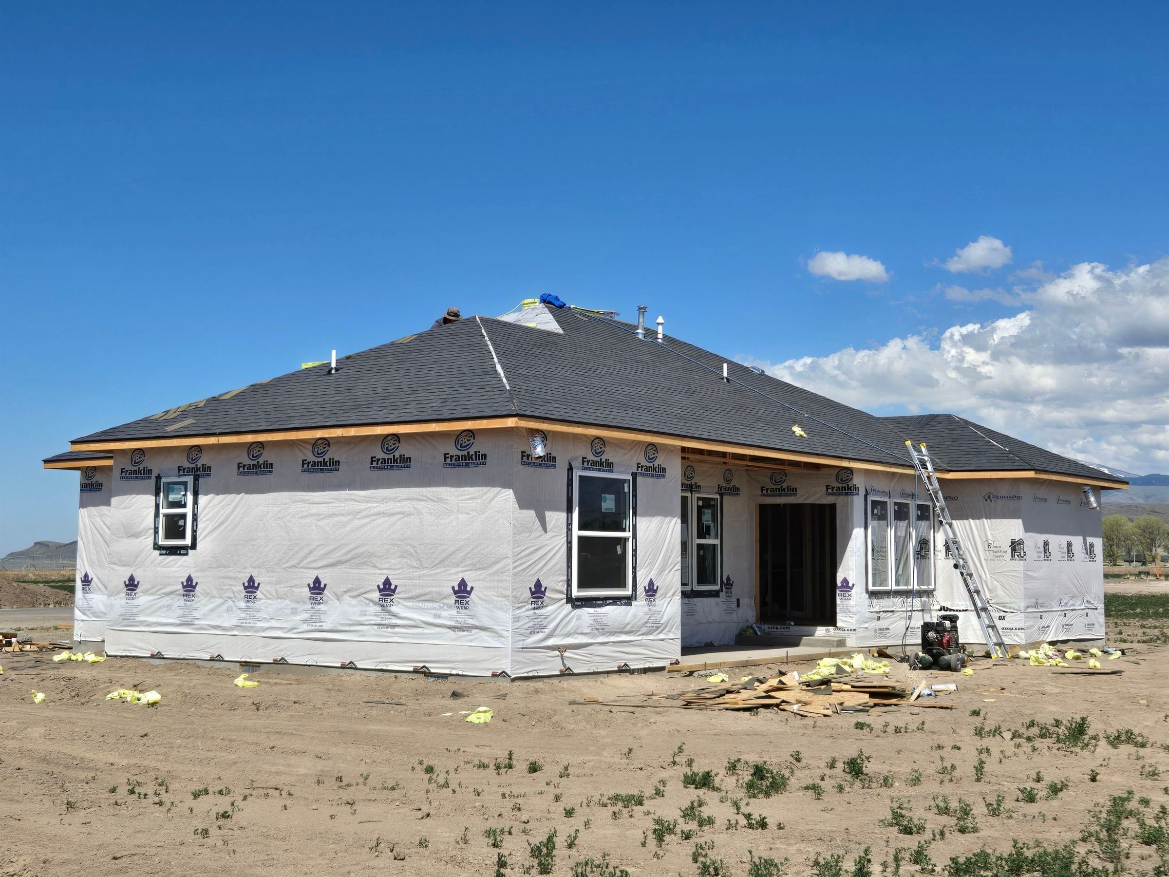 New construction roofing project