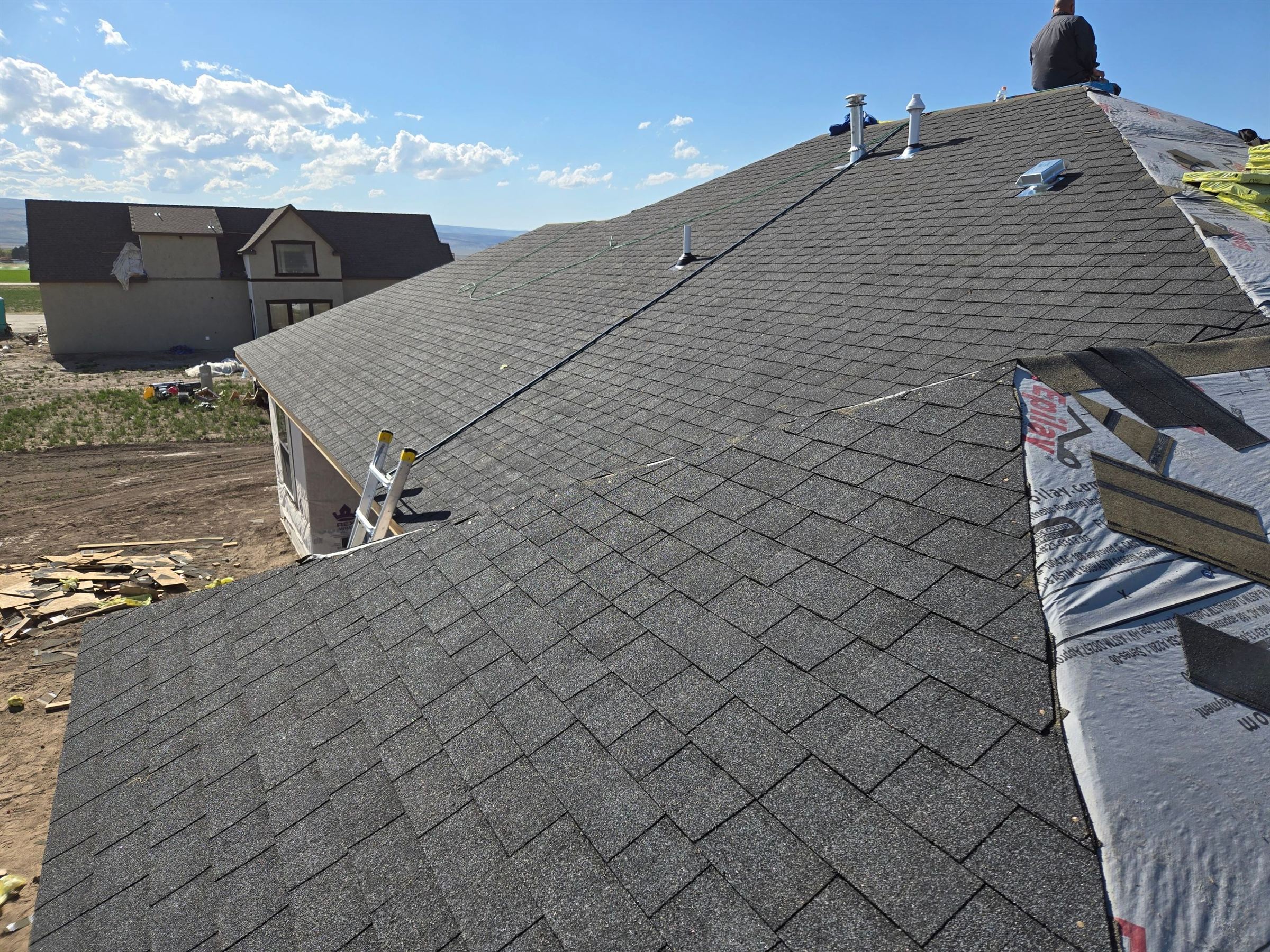 New construction roofing project