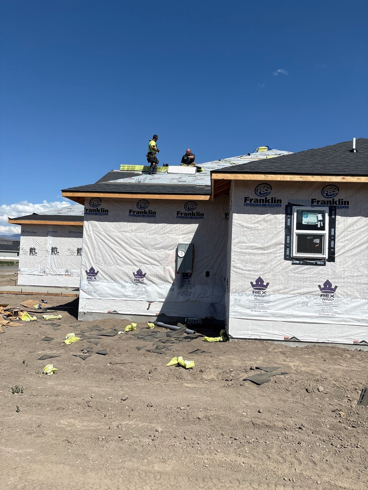 New construction roofing project