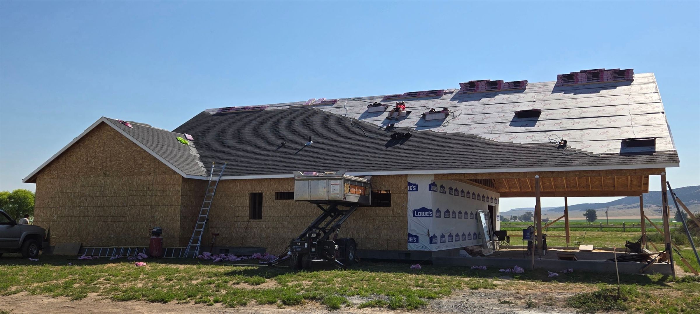 New construction roofing project