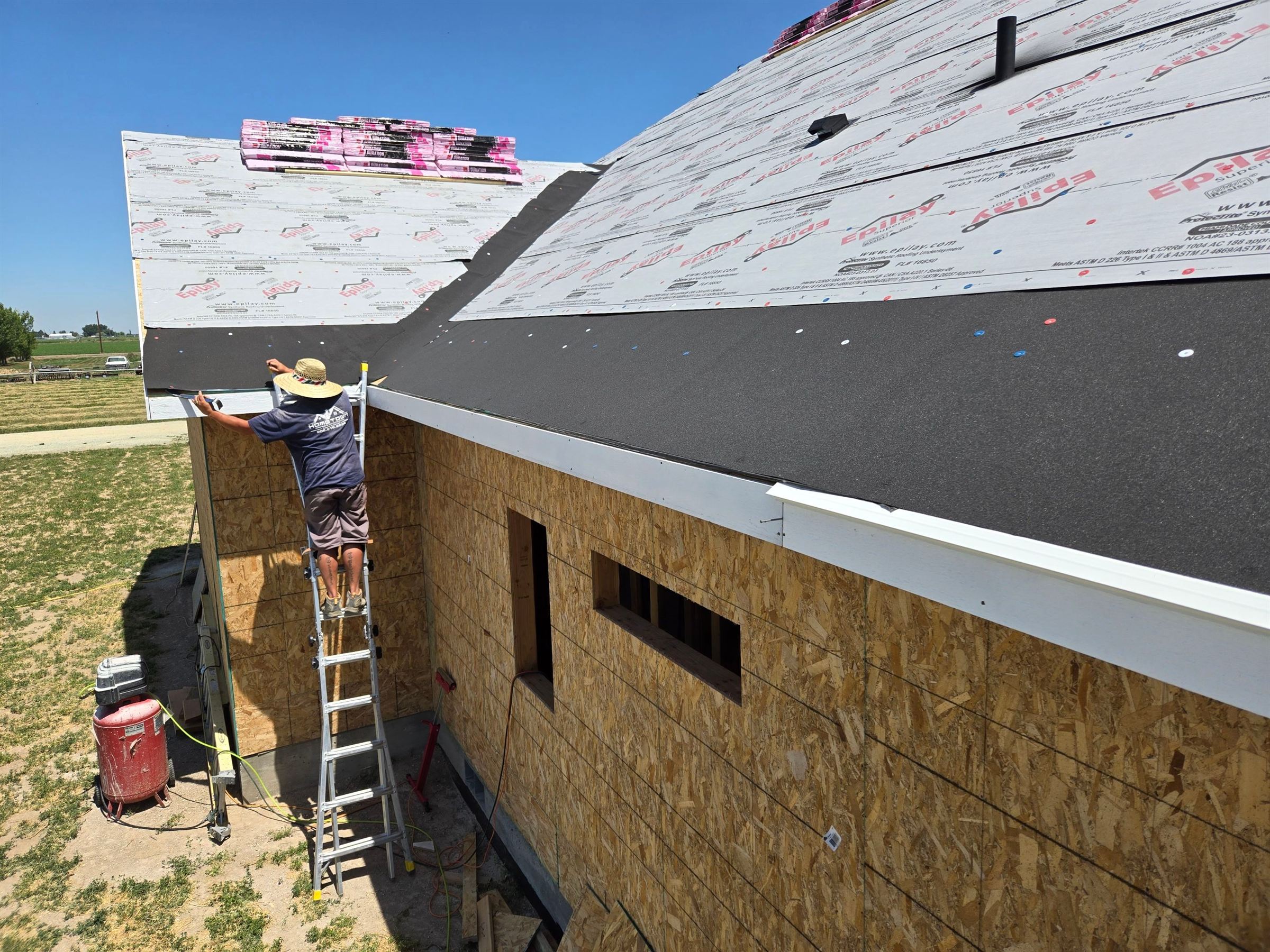 New construction roofing project