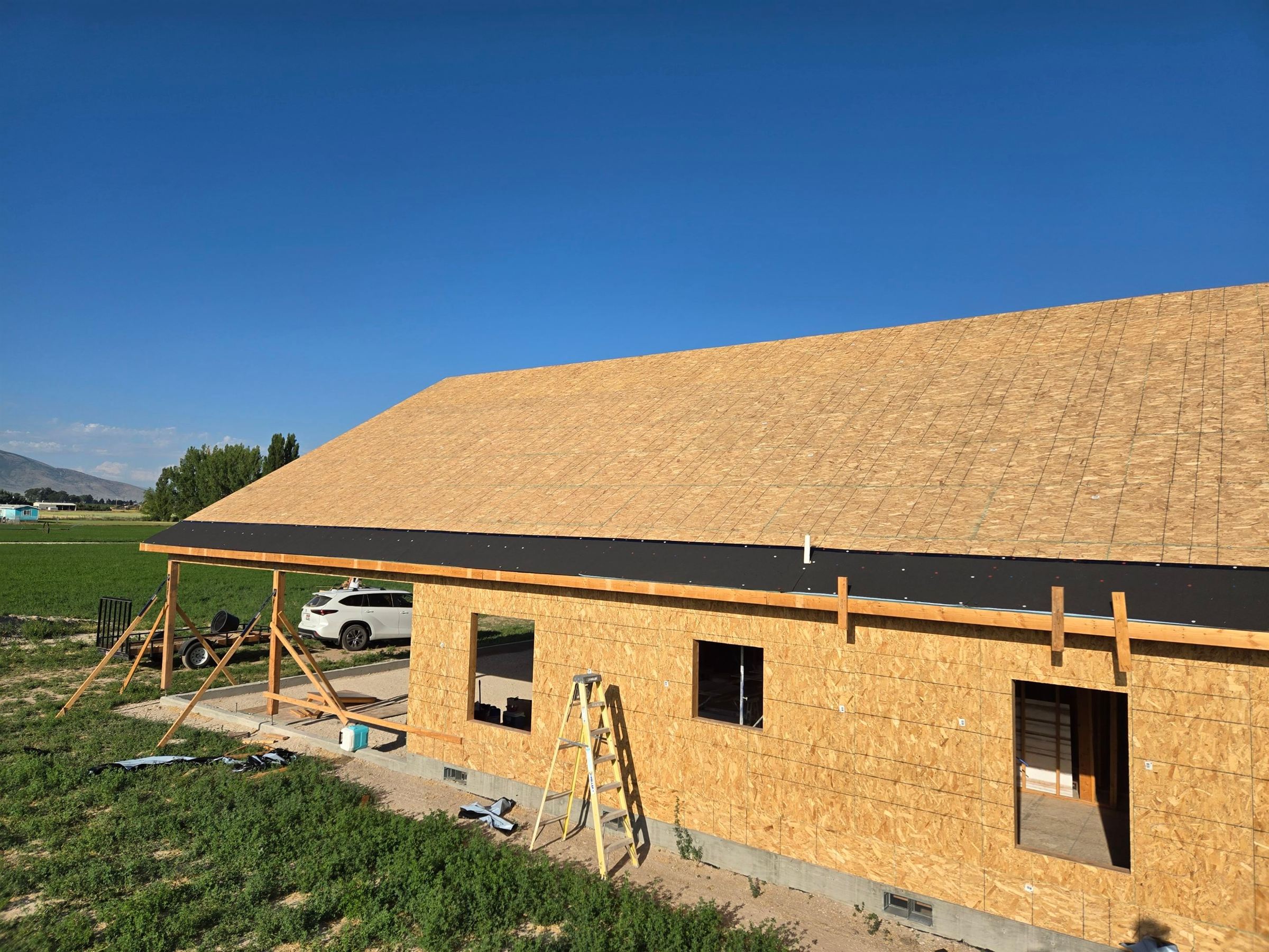 New roof installation