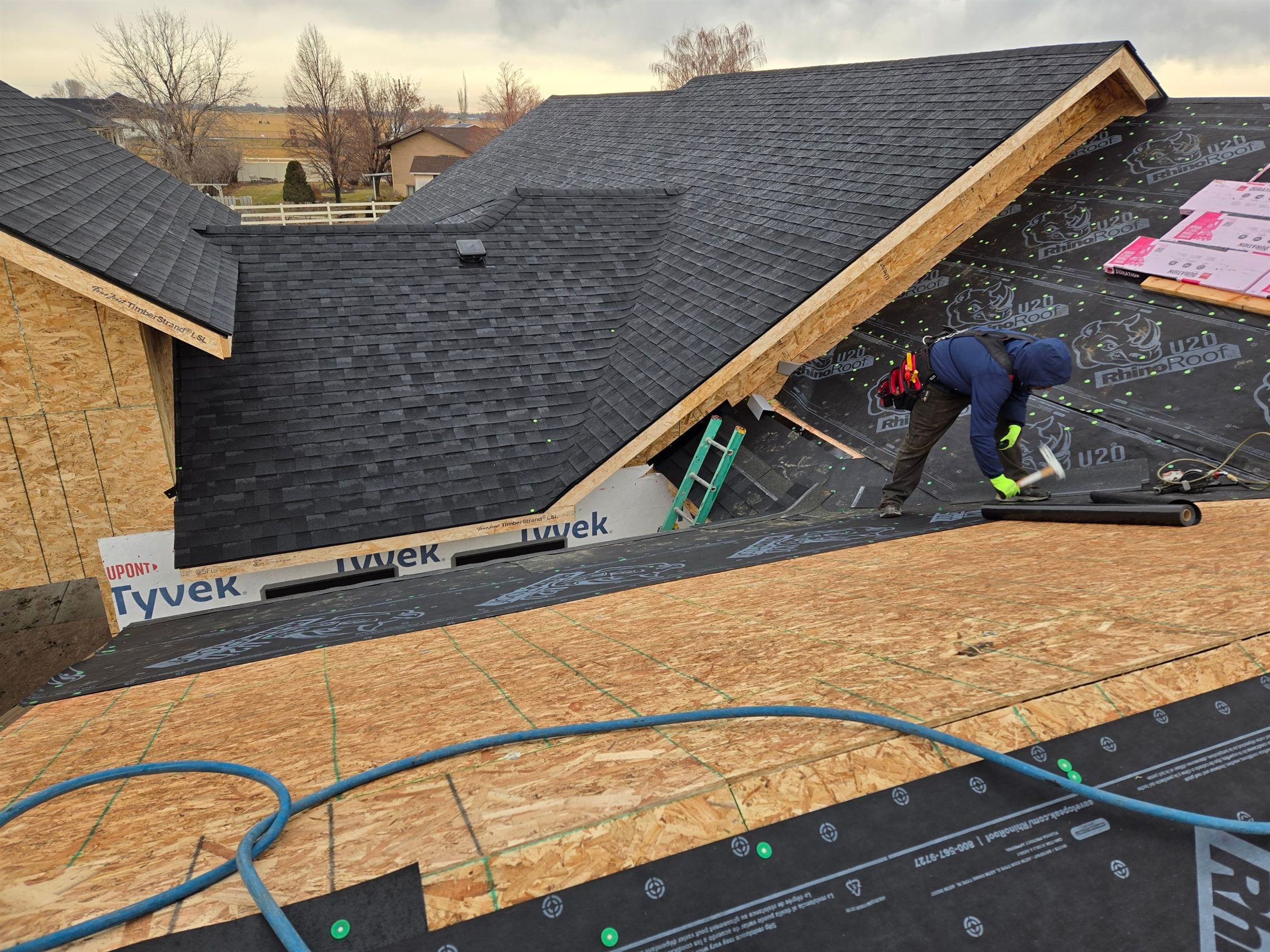 Hometown Roofing crew at work