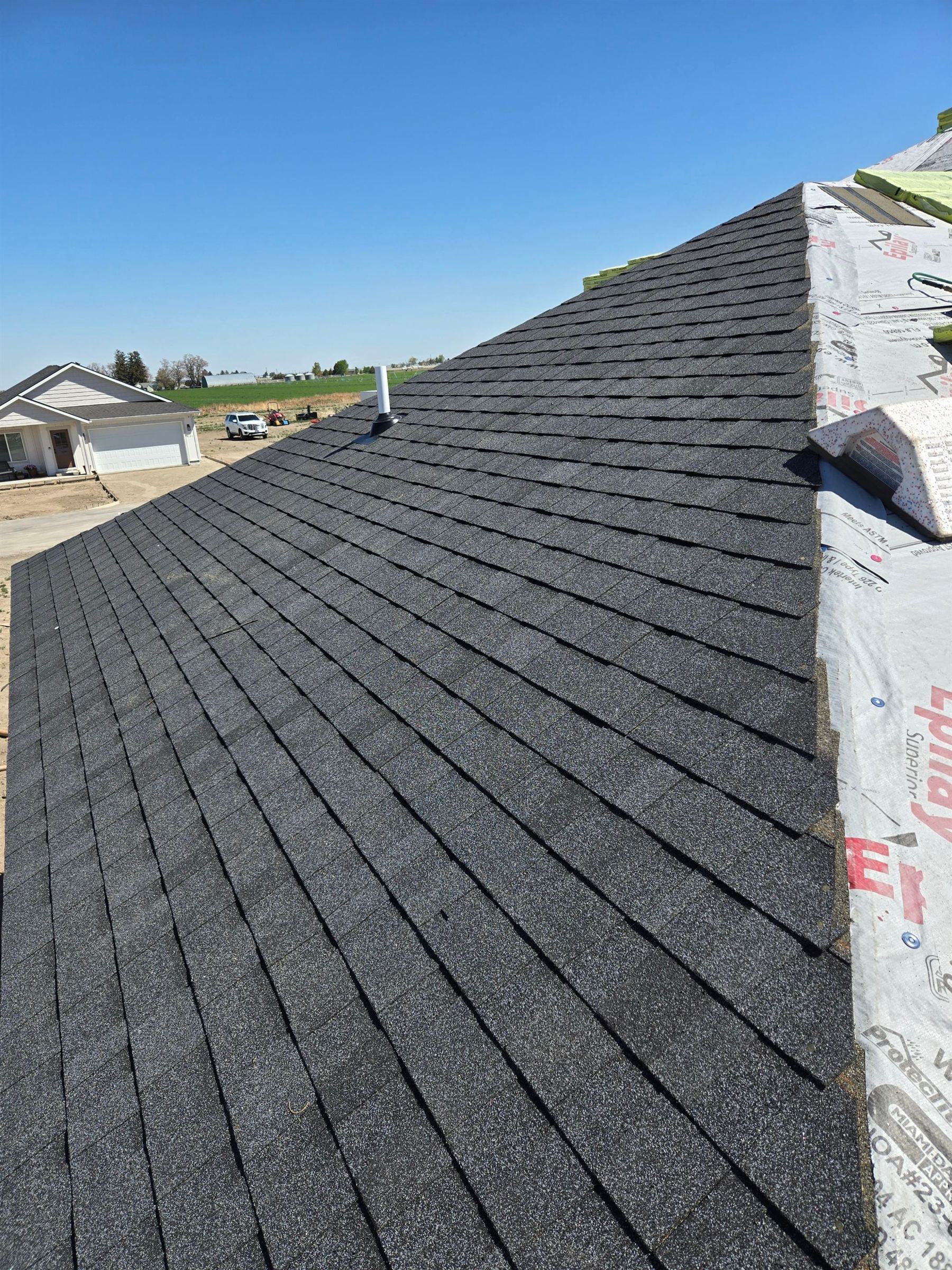 New construction roofing project