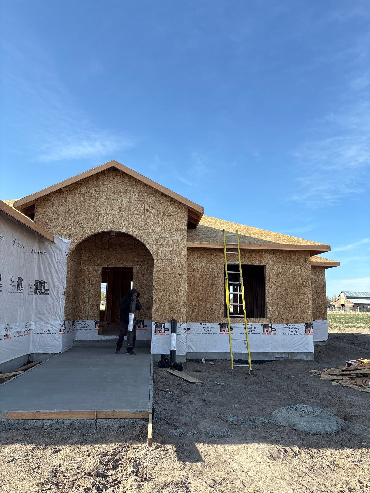 New construction roofing project
