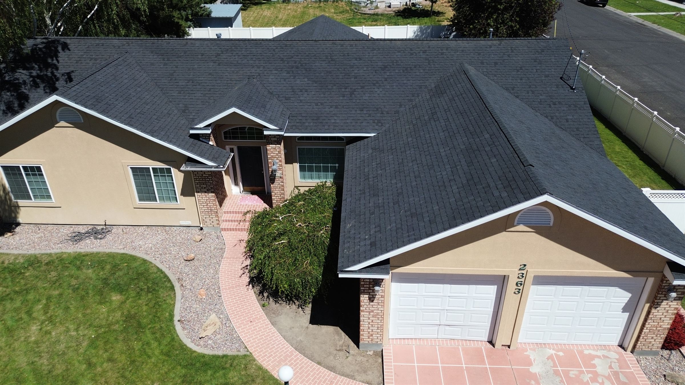 Completed roof replacement